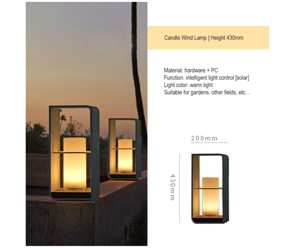 Lampe LED Solaire Moderne