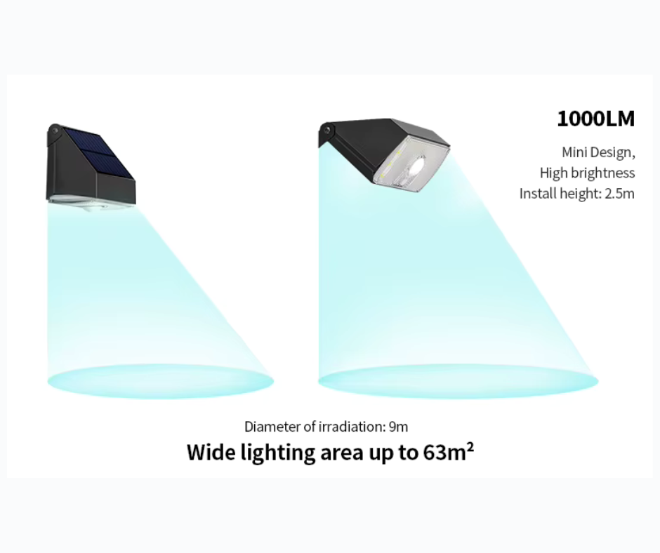 Applique murale de sécurité solaire