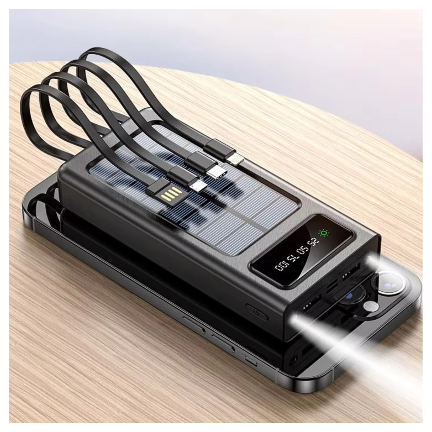 New Solar USB Power Bank 50000mAh