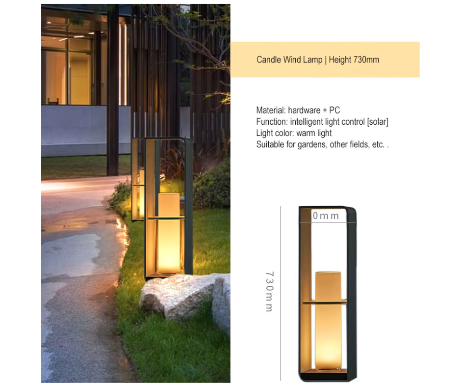 Lampe LED Solaire Moderne