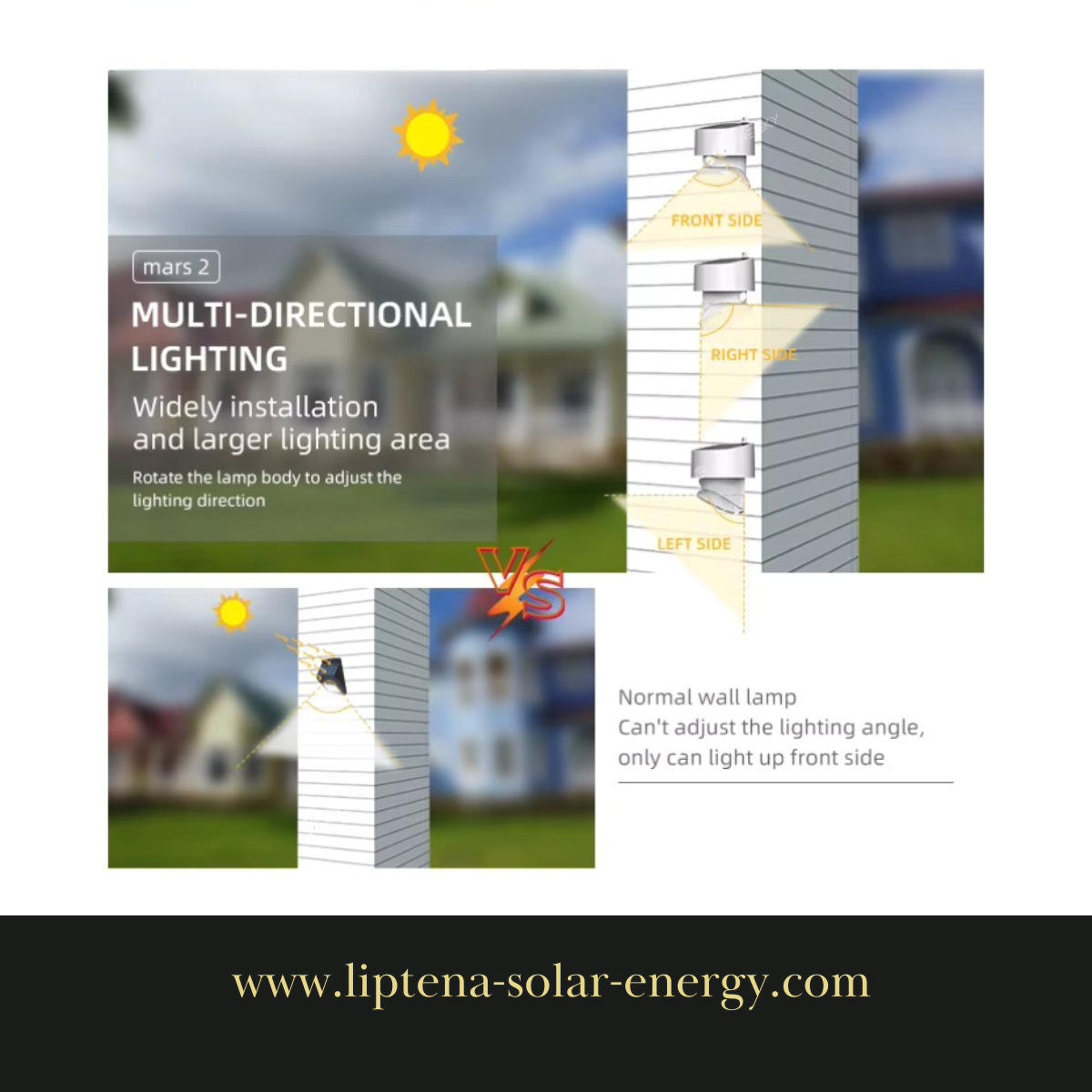 Lampe de sécurité solaire à LED