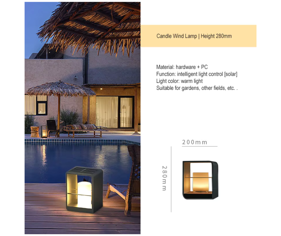 Lampe LED Solaire Moderne