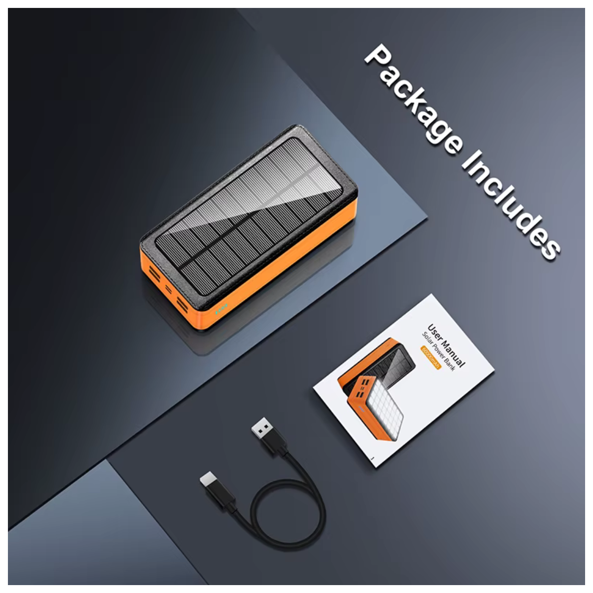 Chargeur solaire portatif 20000–50000mAh IP66