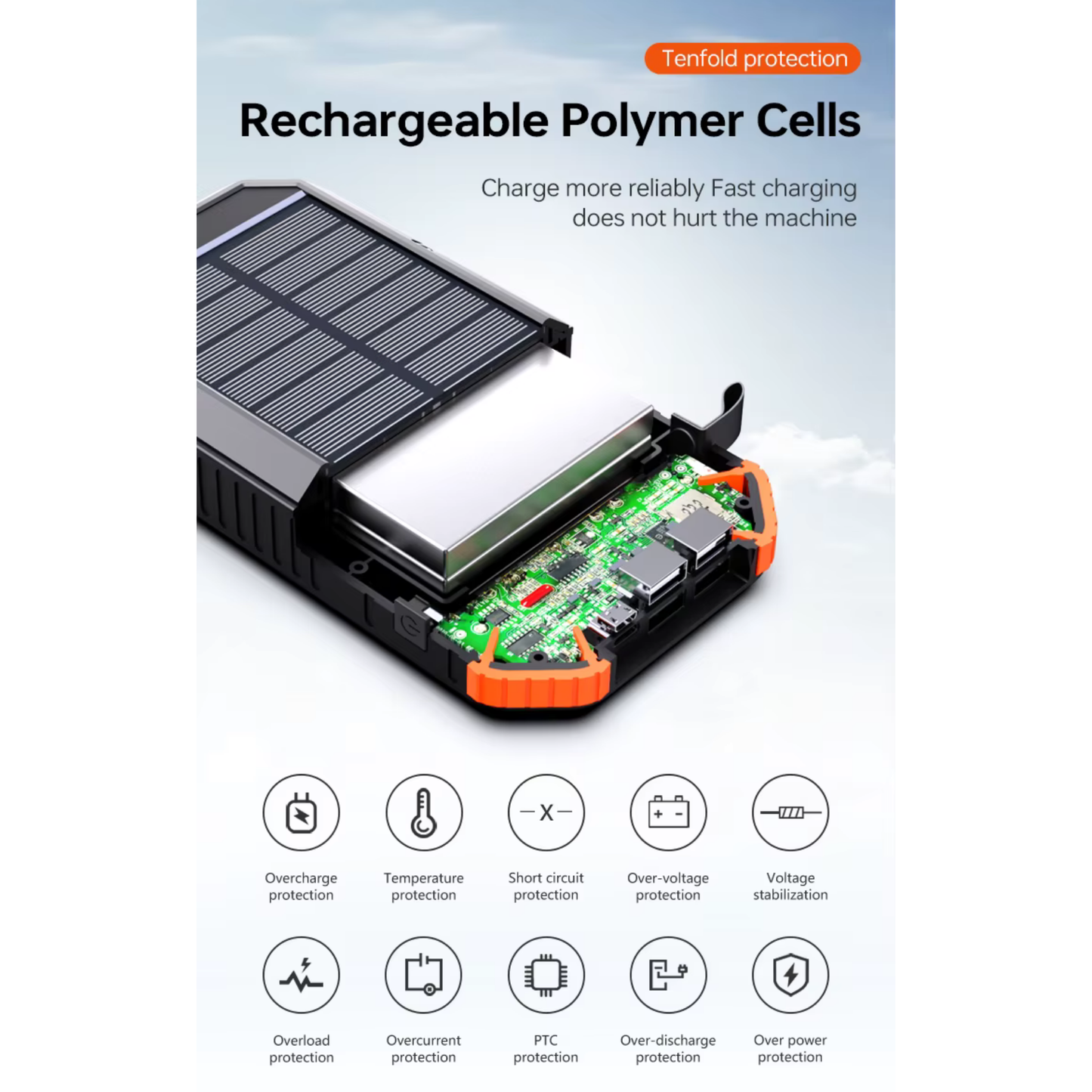 Laptop Solar Power Bank 30000mAh