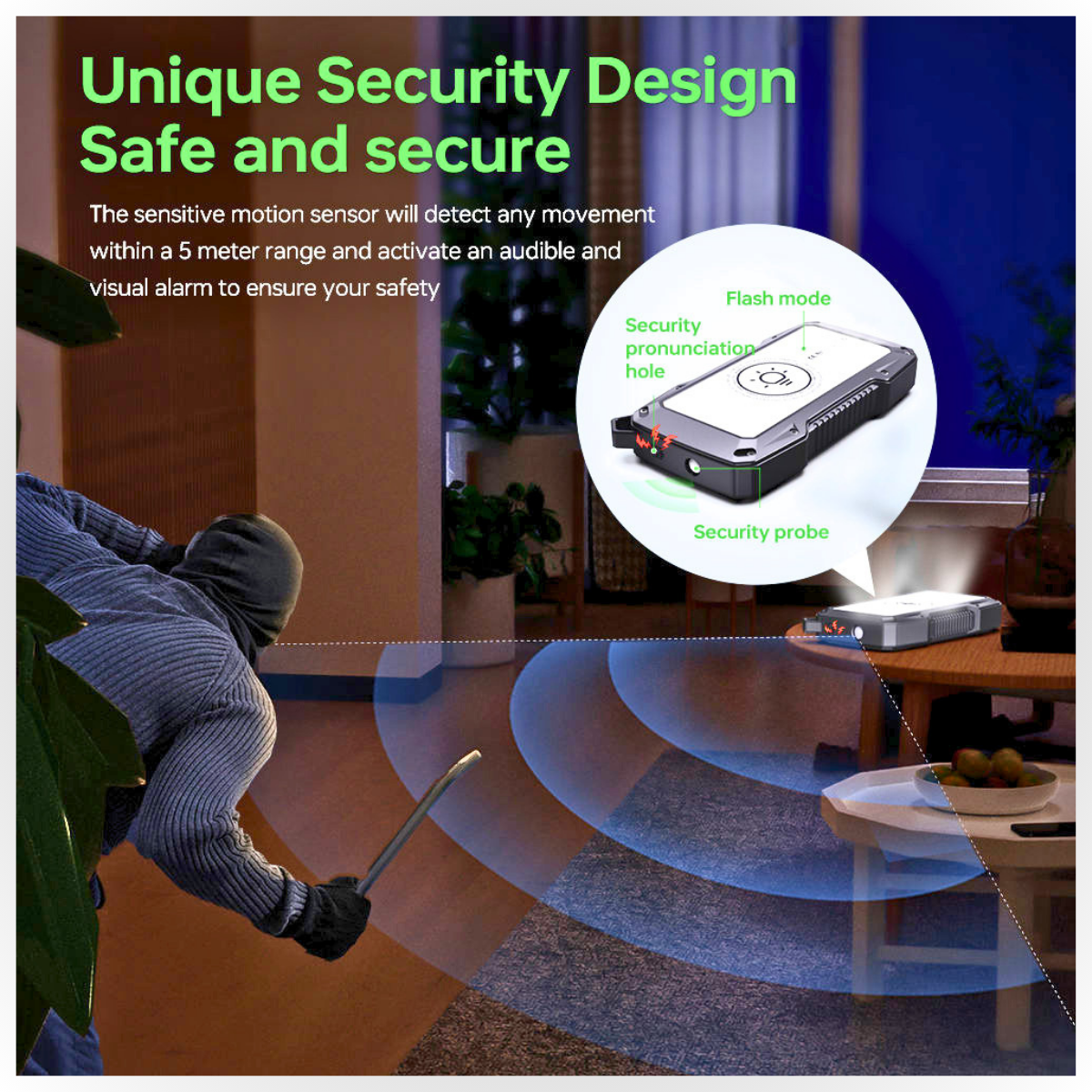 Solar USB Power Bank 50000mAh