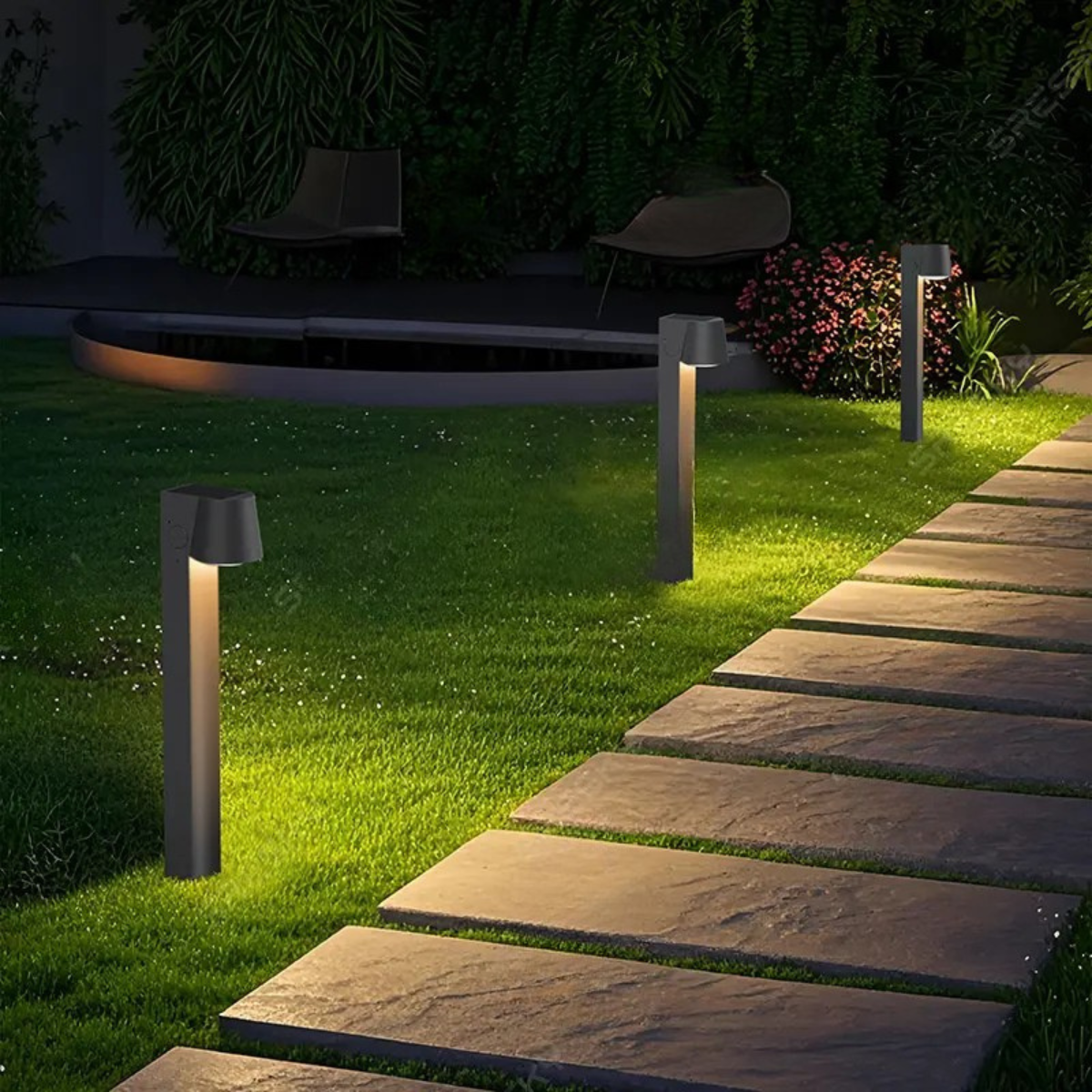 Lampe solaire hybride pour jardin