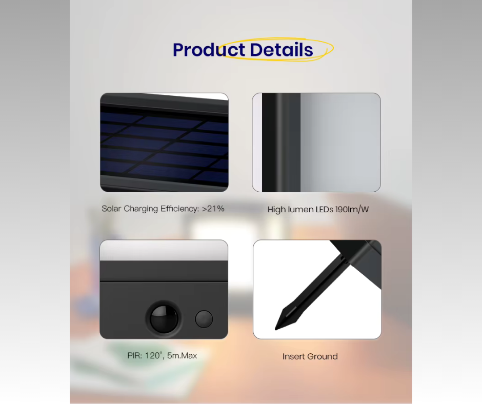 Solar Garden LED Lamp