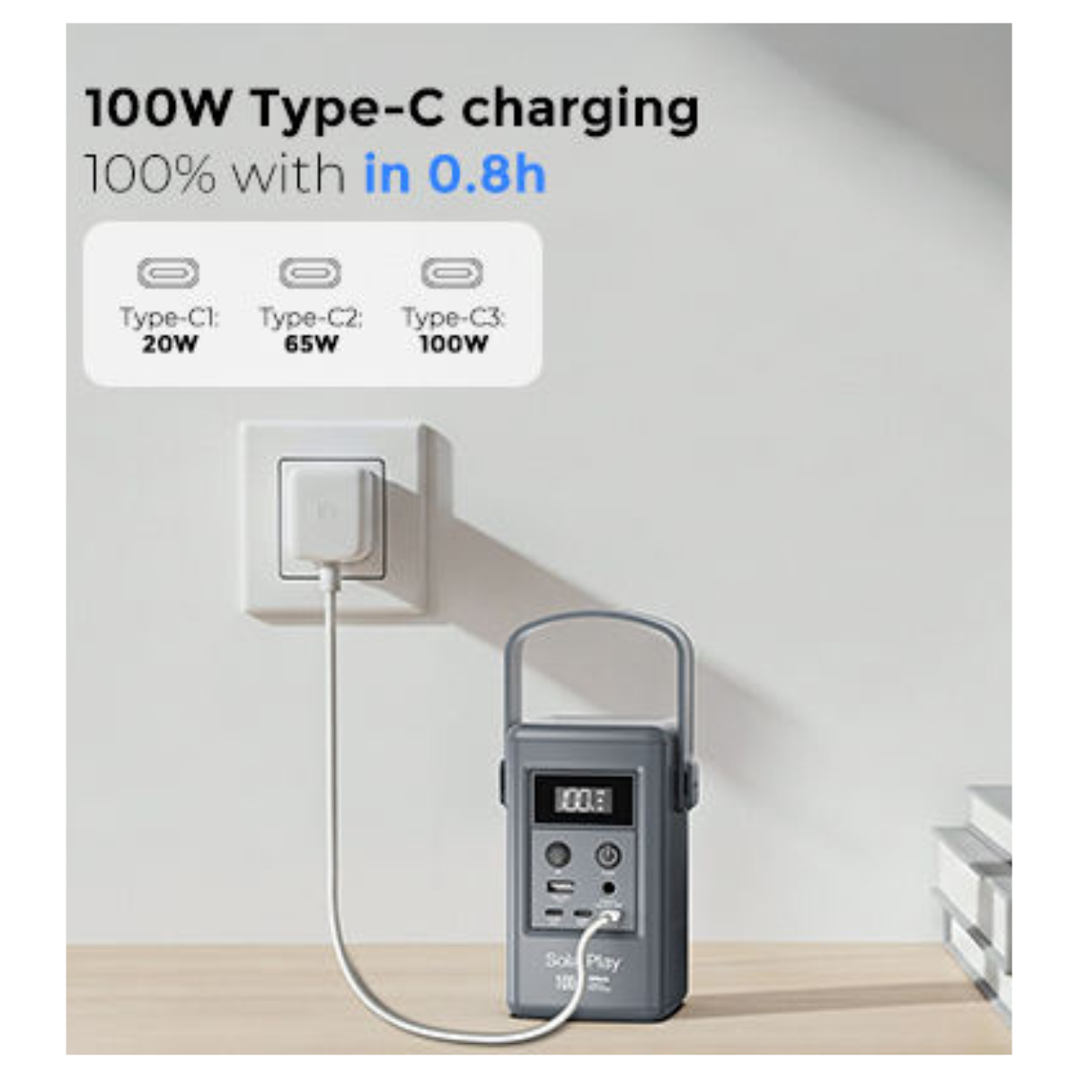 Portable Solar Power Station 100W