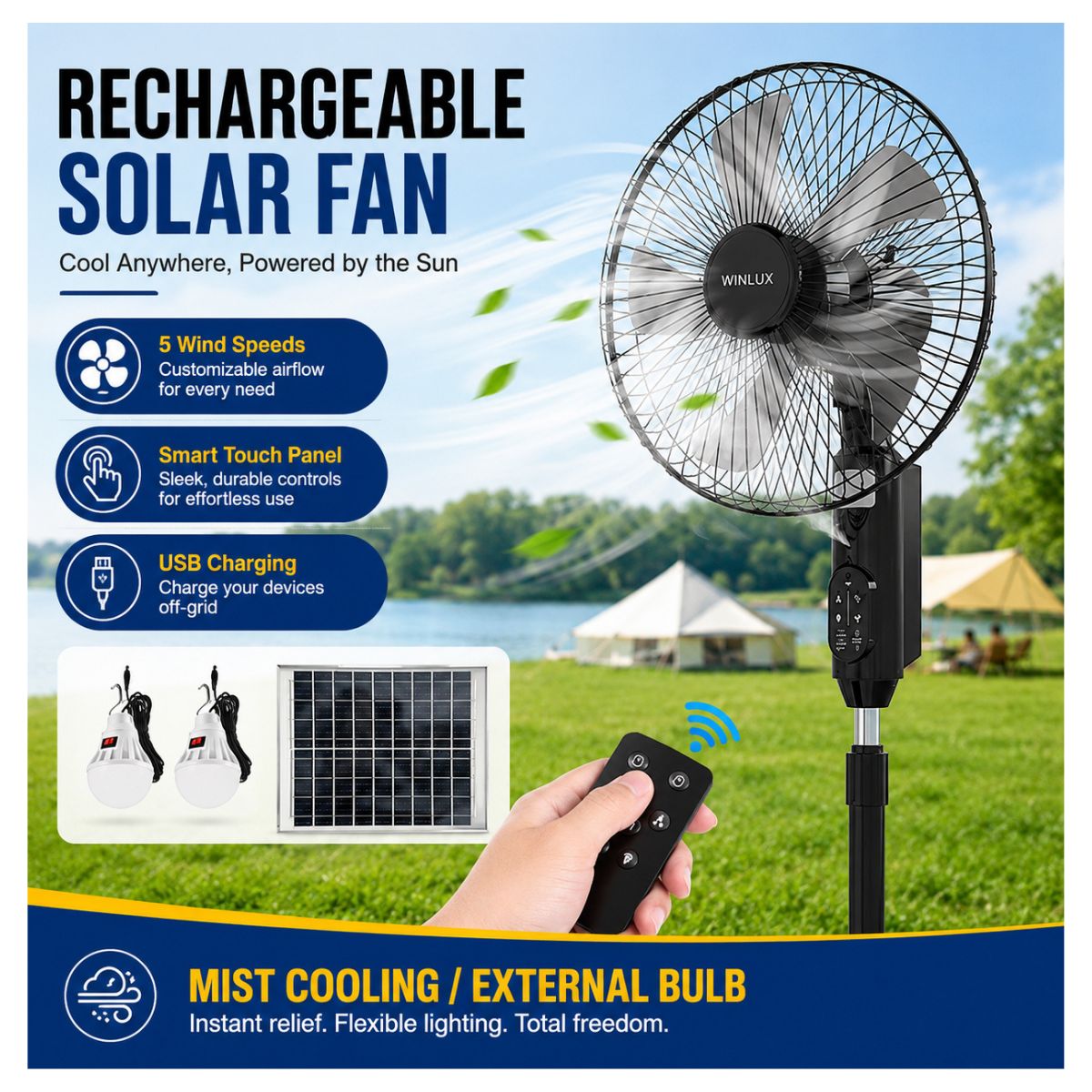 Multifunction Solar Fan