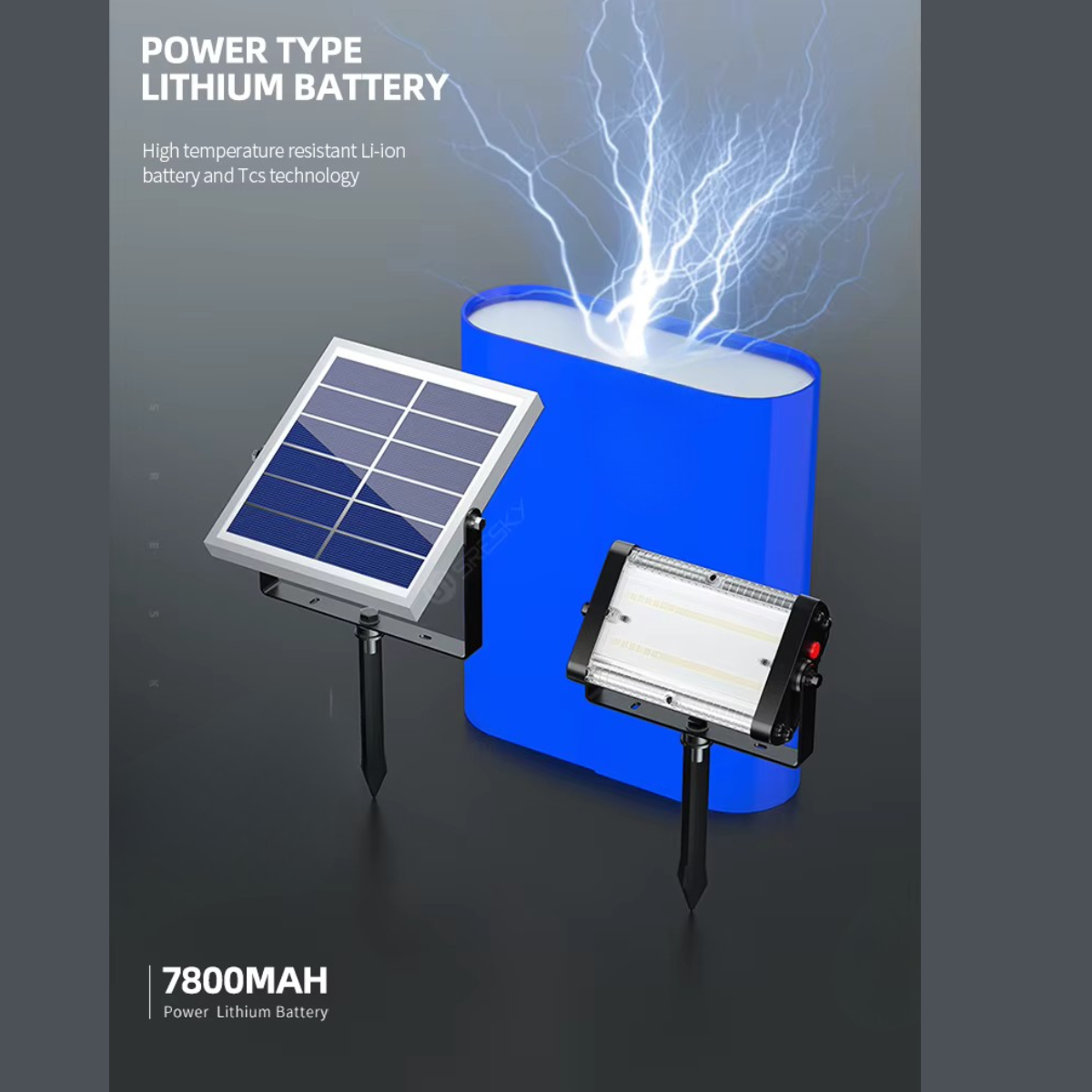 Lampe LED RGB solaire pour jardin