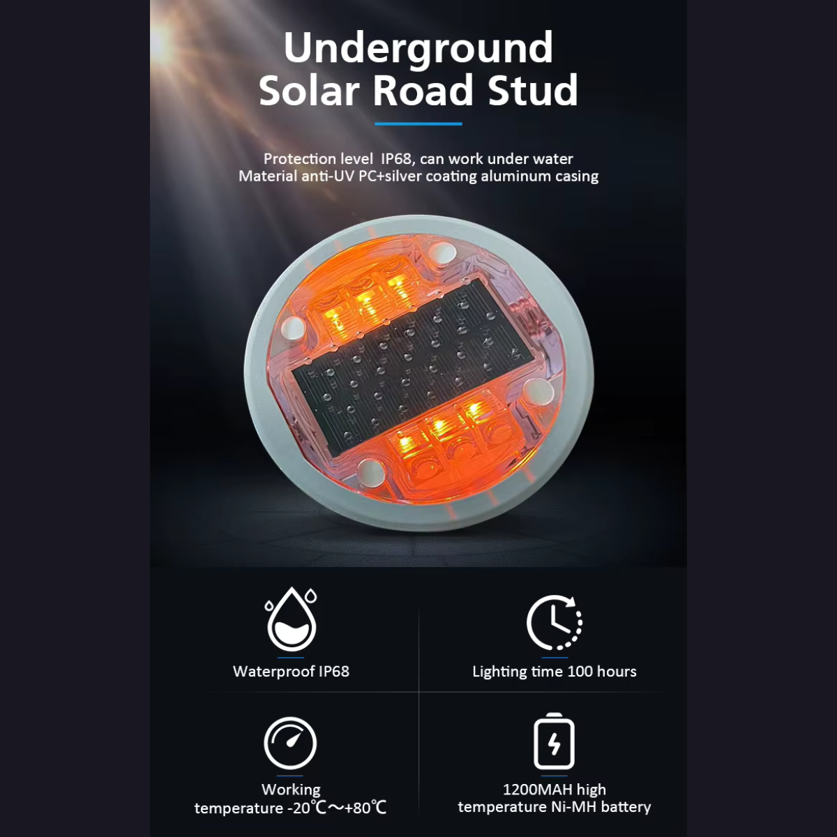 Solar Road Stud Light