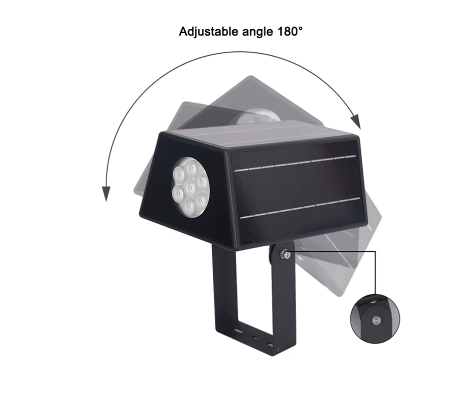 Solar LED landscape spotlight