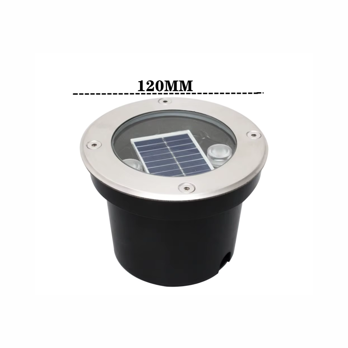 Lampe LED solaire encastrée