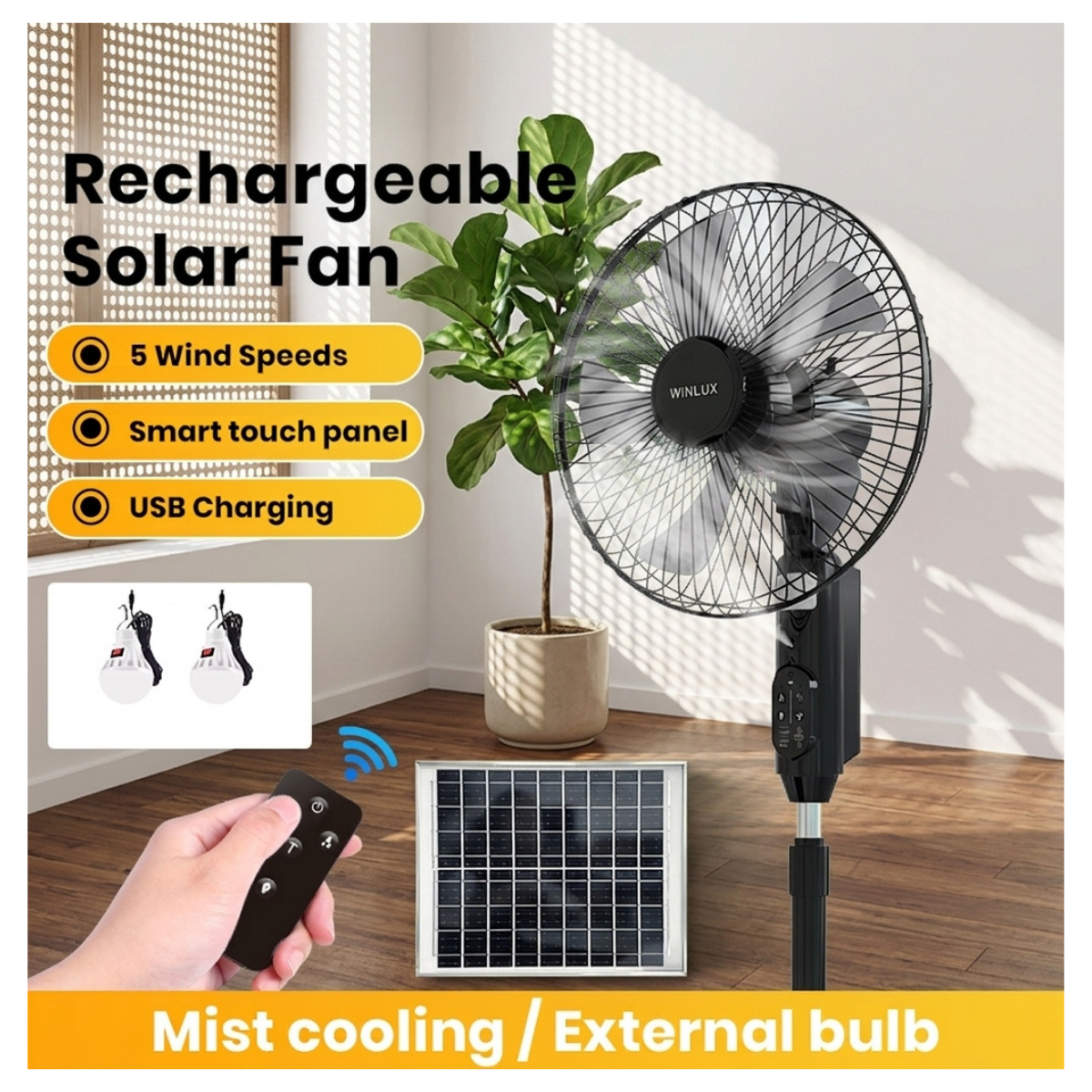 Multifunction Solar Fan