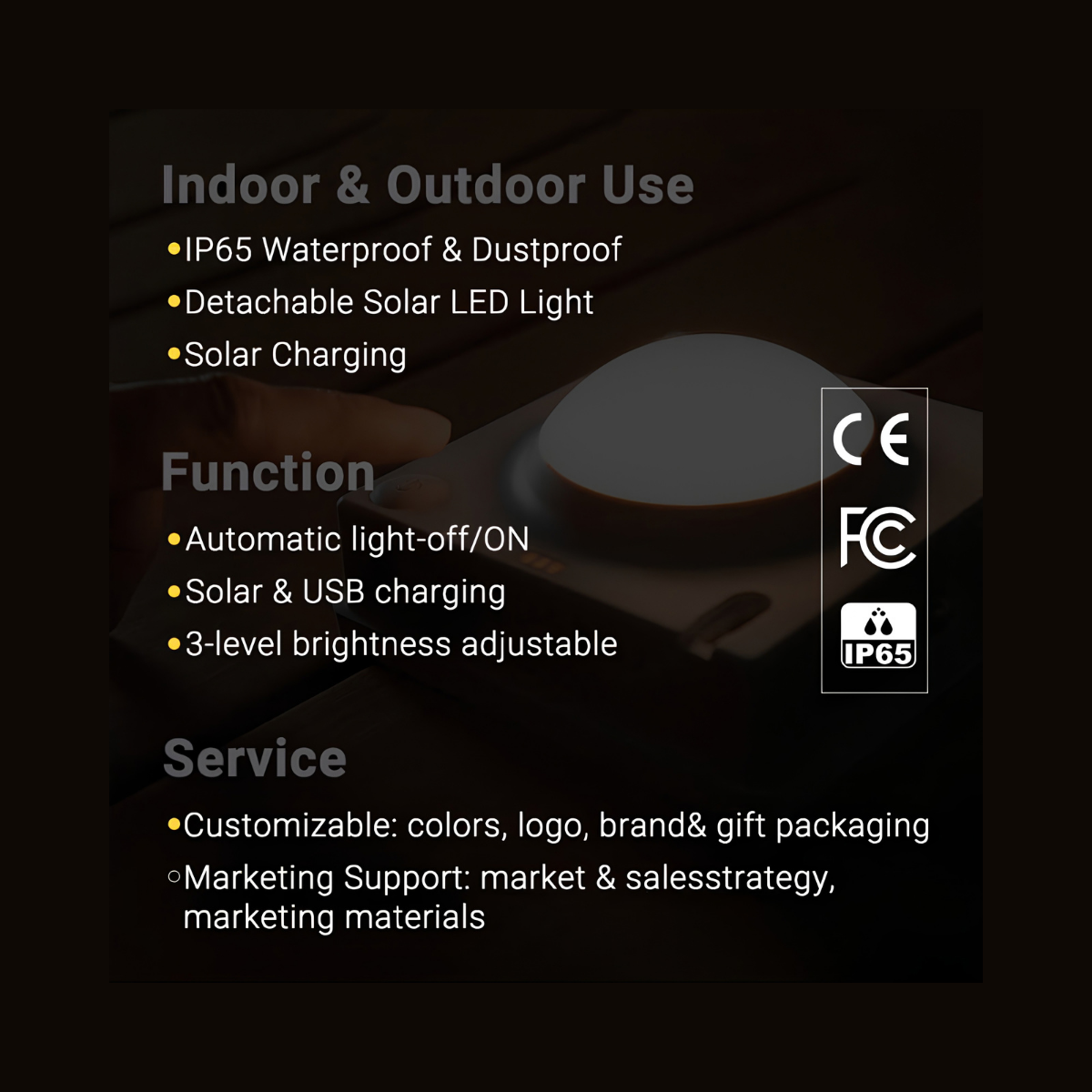 Lámpara Solar USB Tilda