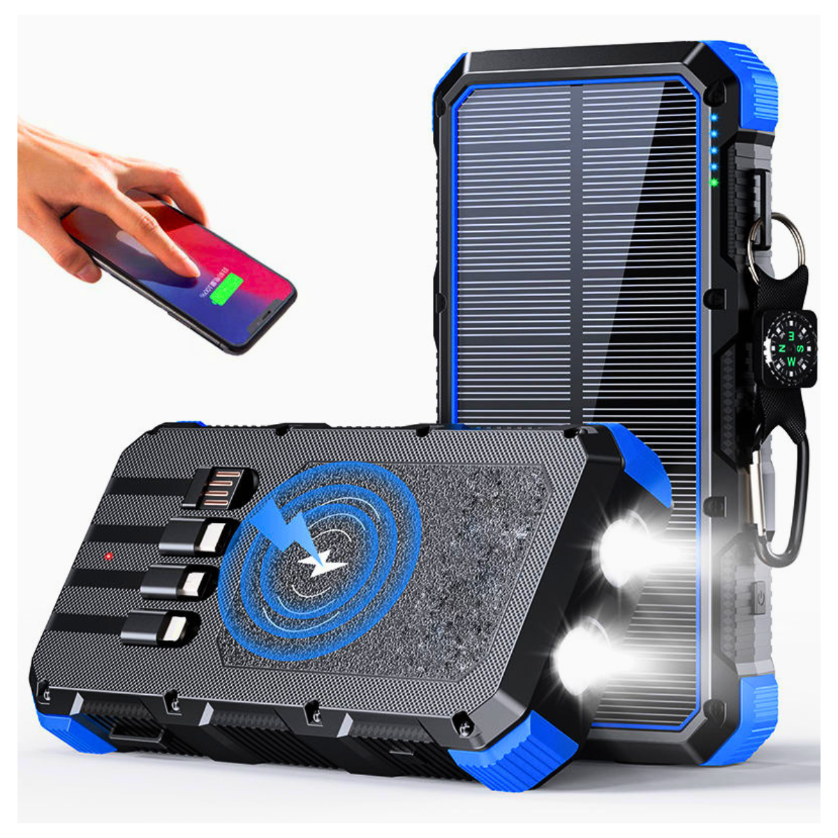 Solar USB Power Bank 36800mAh