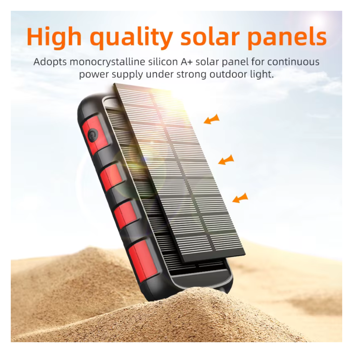 ES965S  Solar USB Power Bank 20000mAh