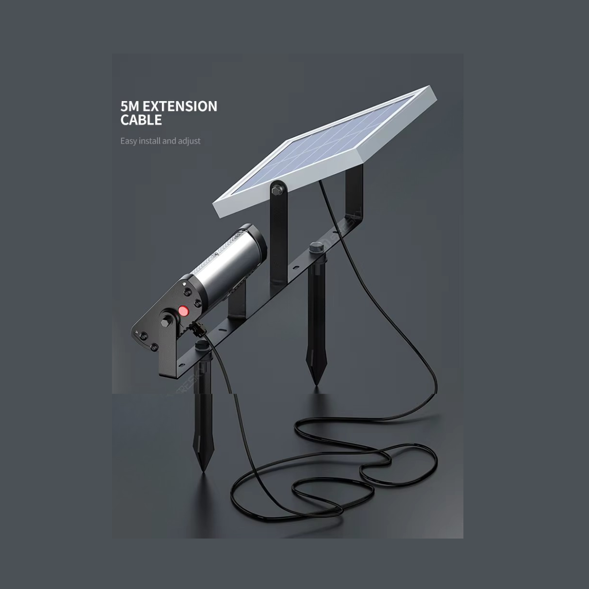 Lampe LED RGB solaire pour jardin