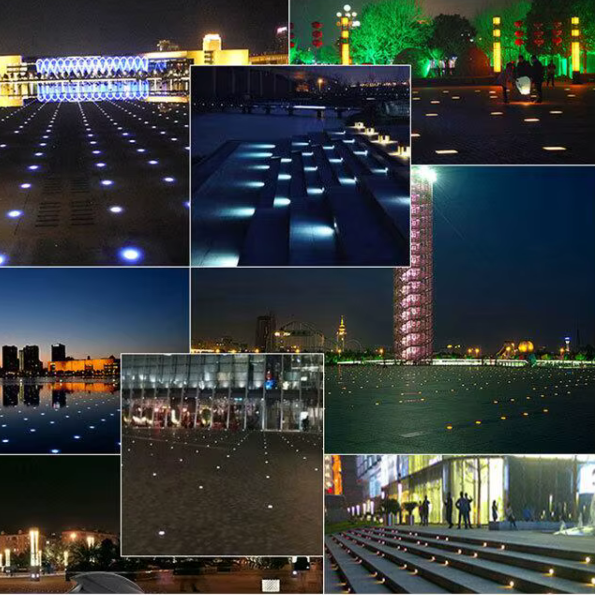 Lampe LED solaire encastrée