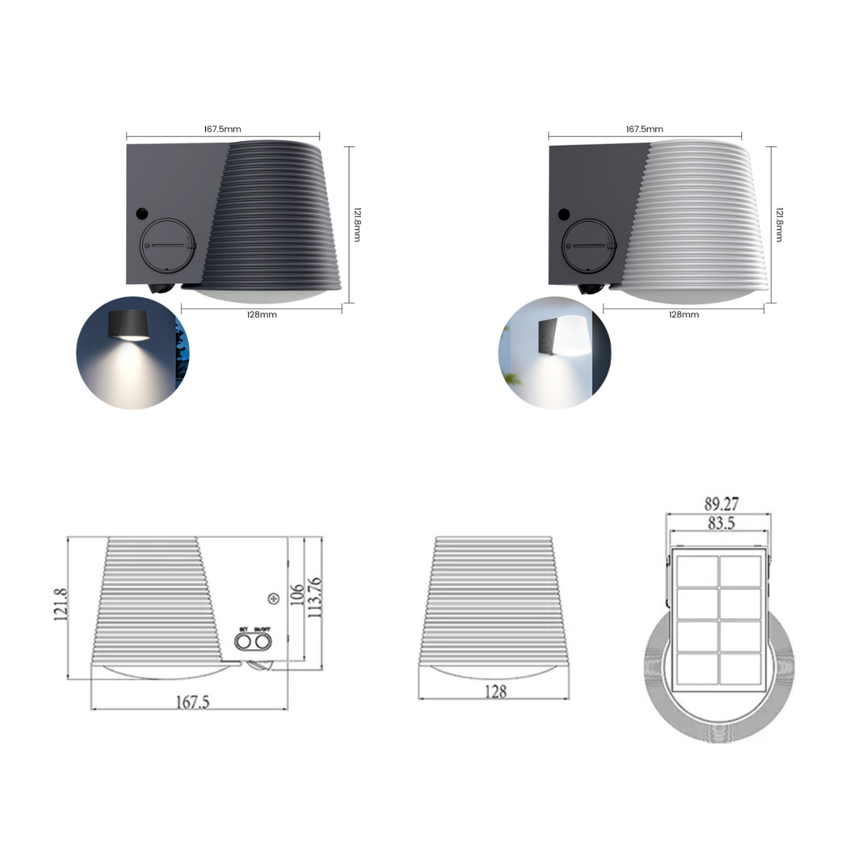 3-IN-1 Garden/Wall Light