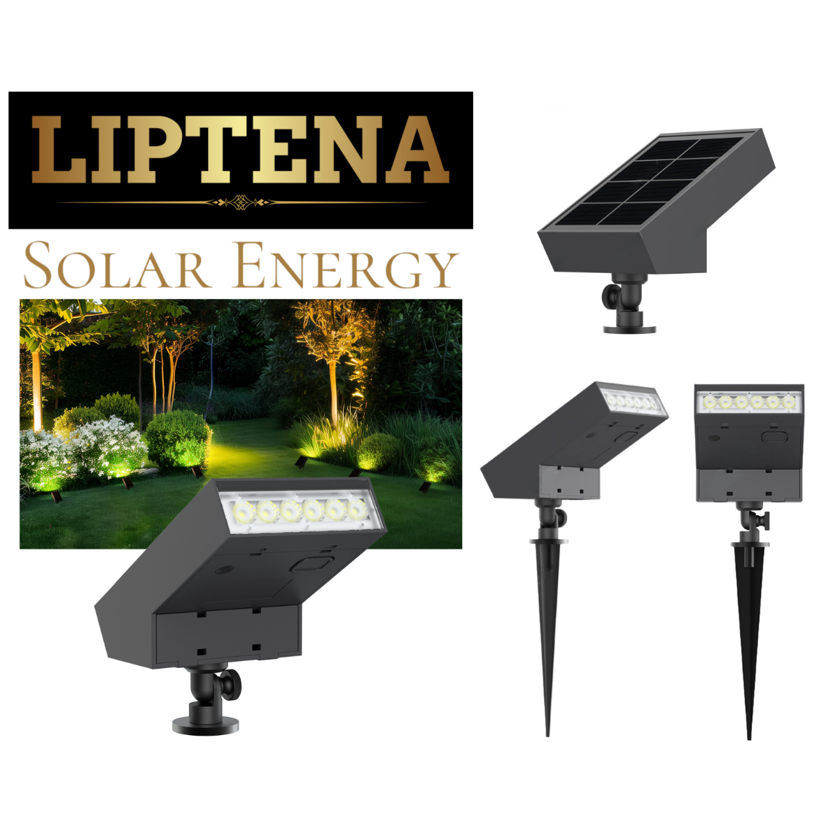 Solar Lawn Bollard Light