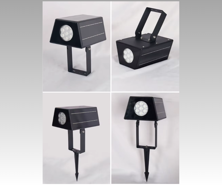 Solar LED landscape spotlight