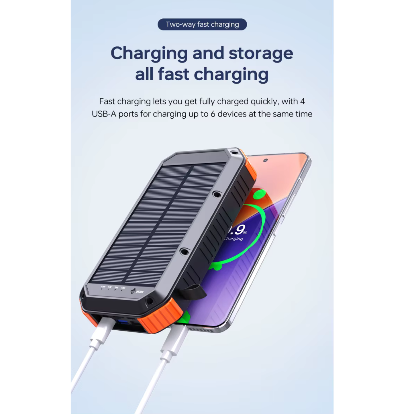 Laptop Solar Power Bank 30000mAh