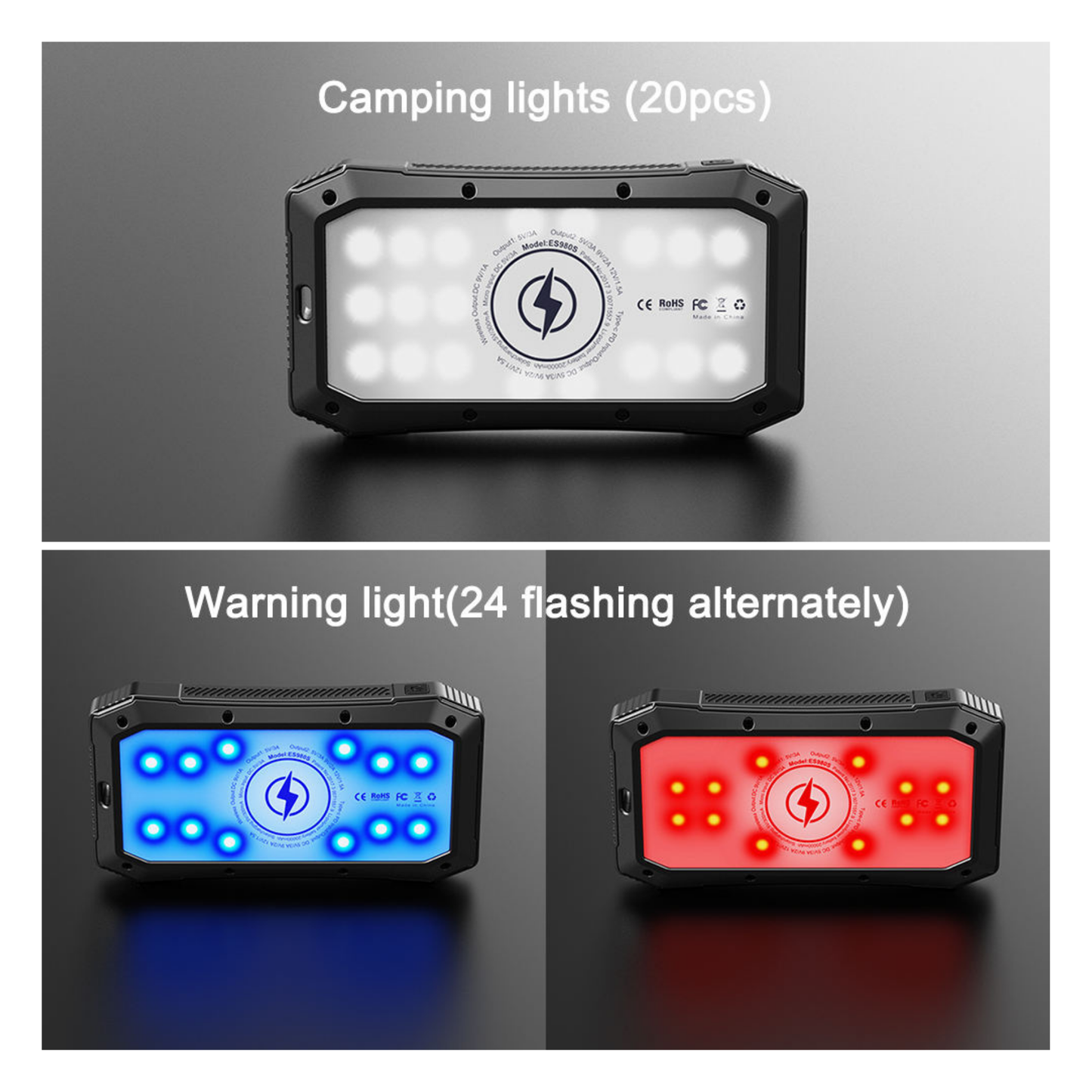 Solar USB Power Bank 20000mAh