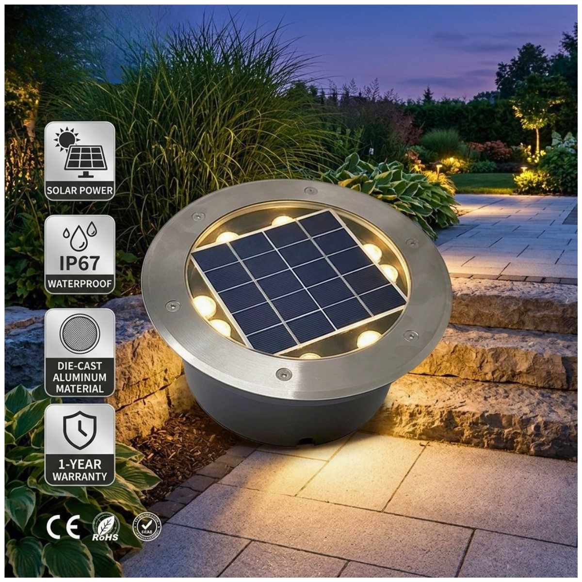 Solar LED In-Ground Light