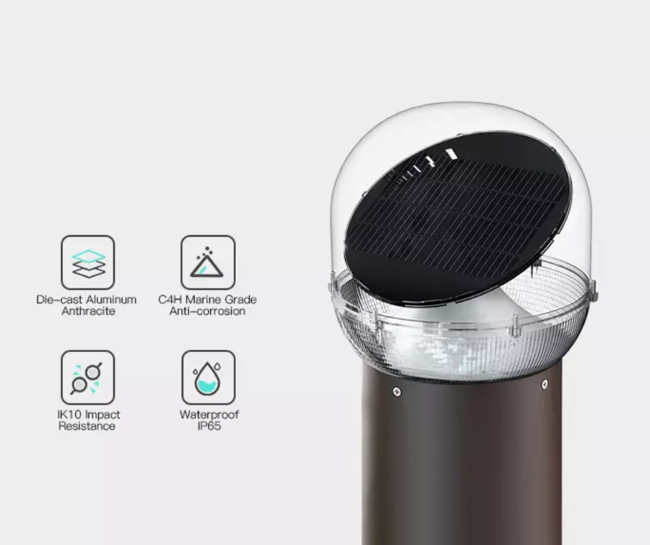 Applique murale solaire réglable