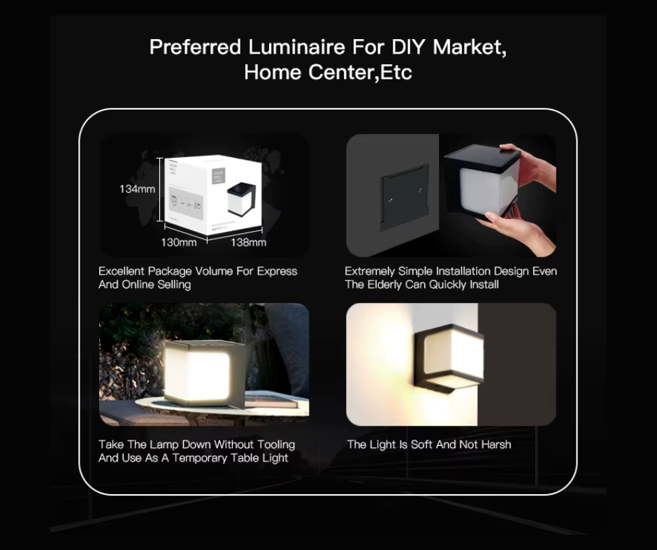 Outdoor Solar Wall Light