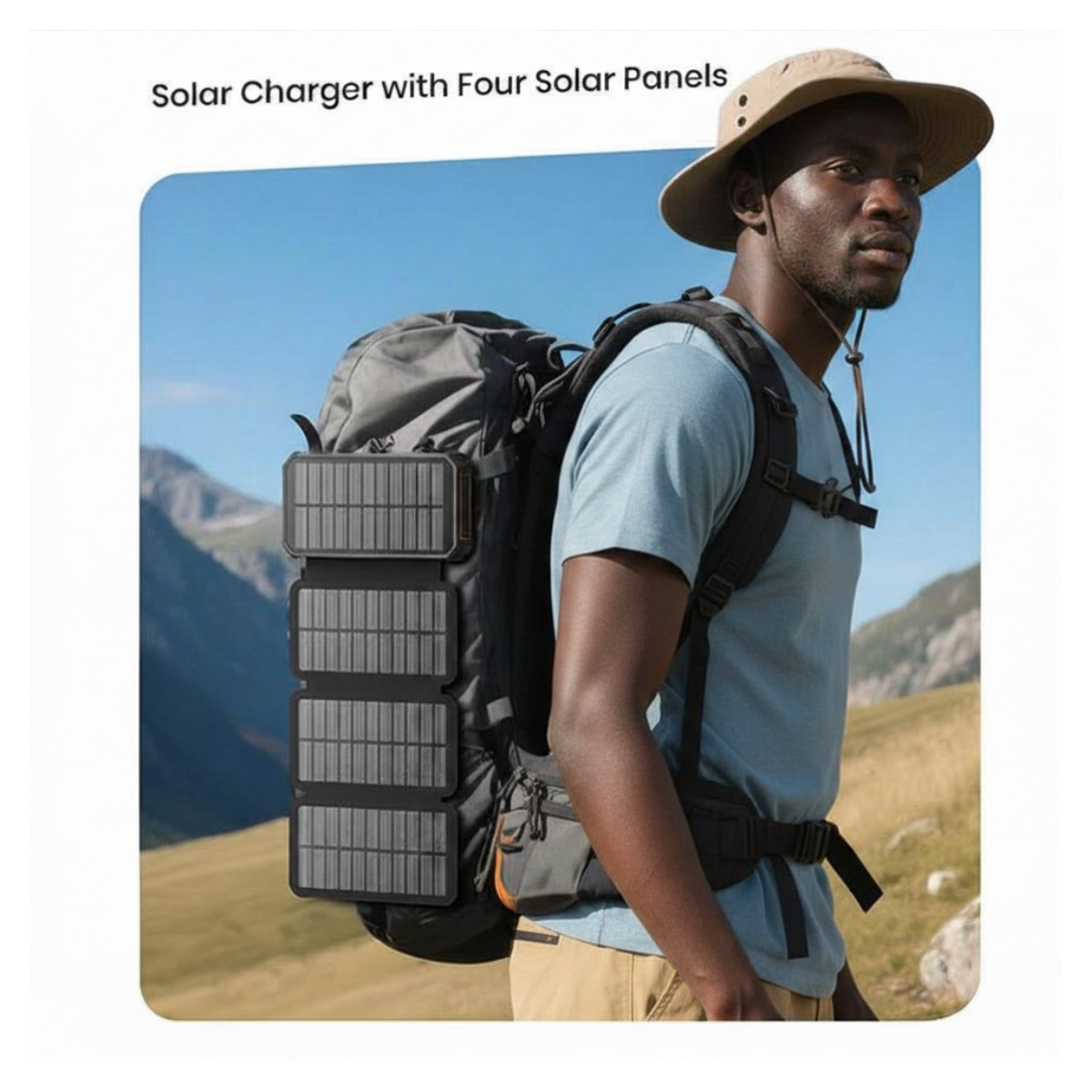 Banque d'alimentation USB solaire 48000mAh