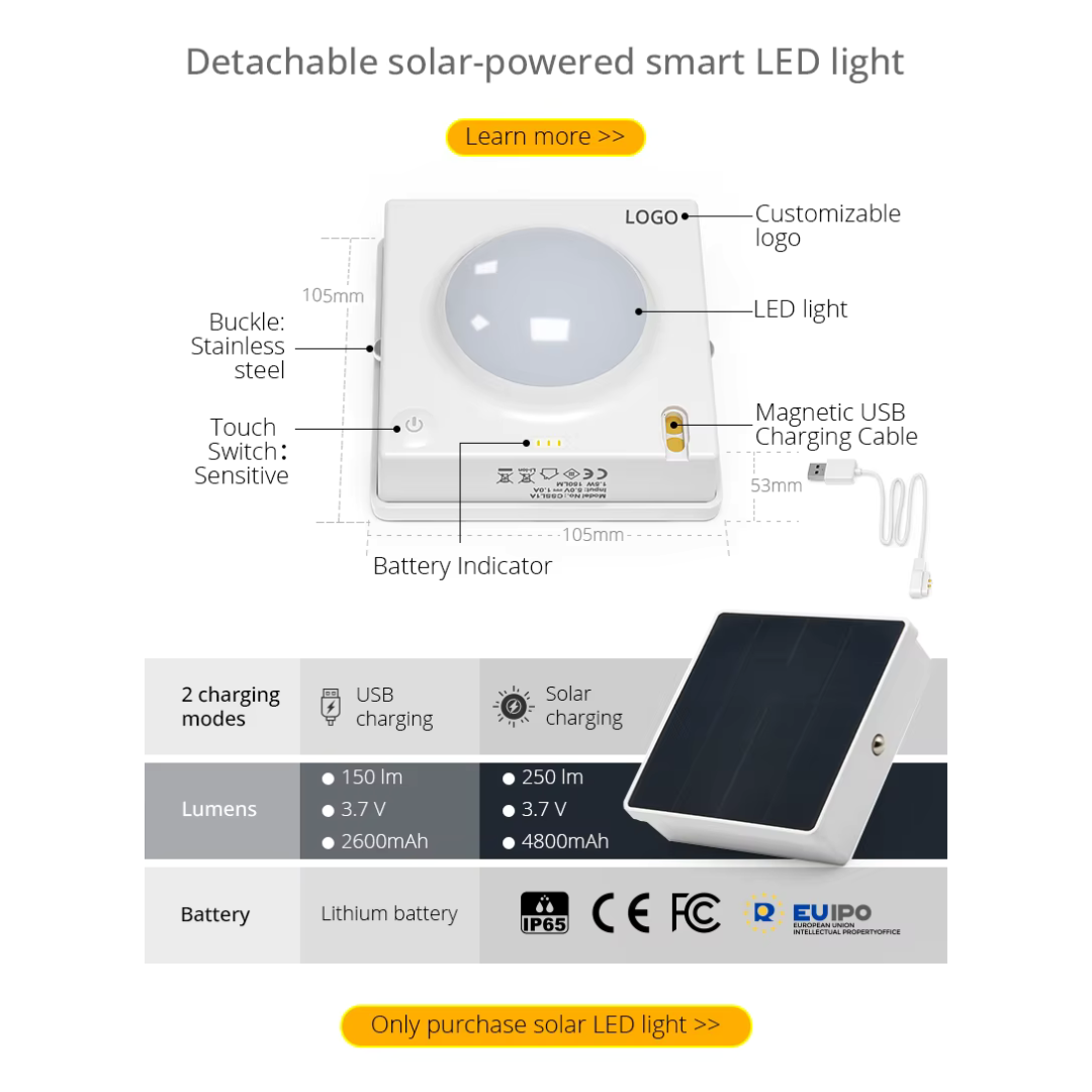 Lámpara solar LED Tilda 