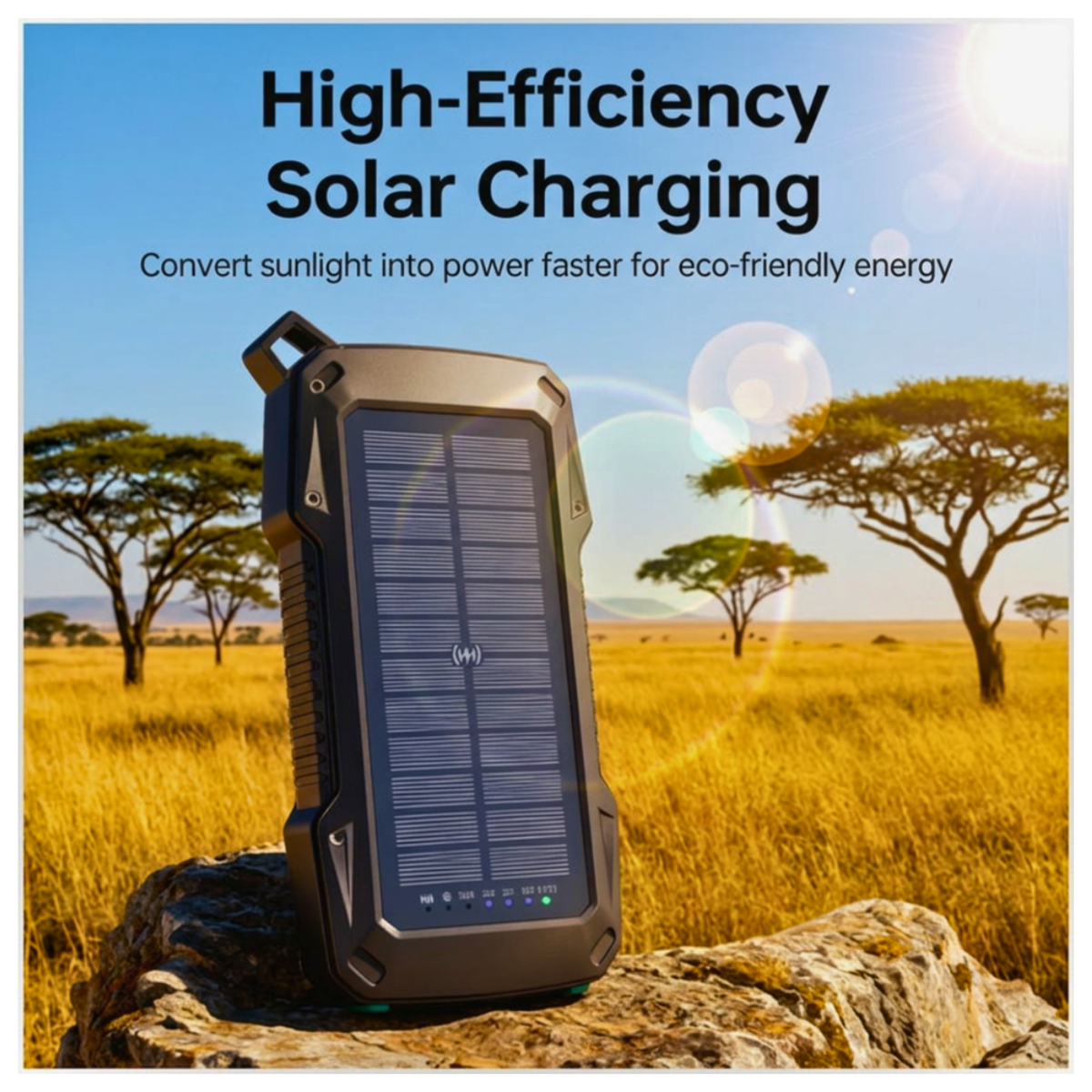 Solar USB Power Bank 50000mAh