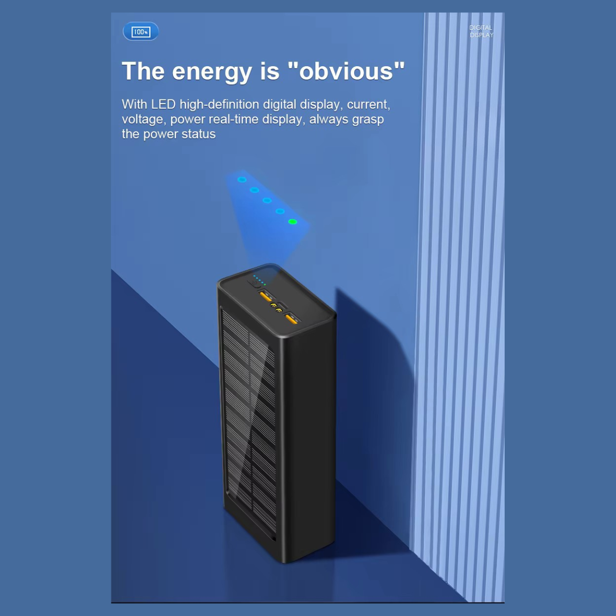 65W Solar USB Power Bank 50000mAh