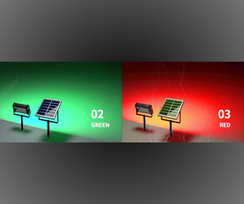 Solar Garden RGB LED Lamp