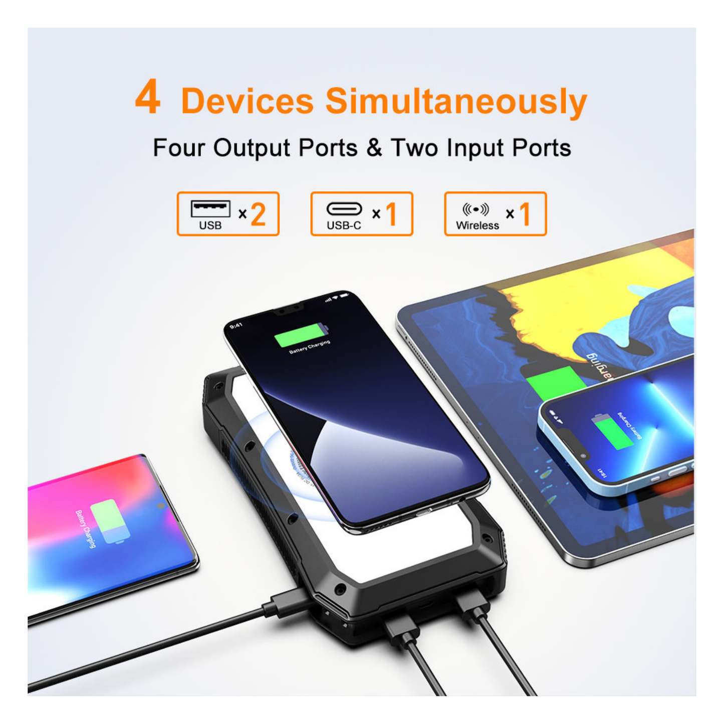 Solar USB Power Bank 20000mAh