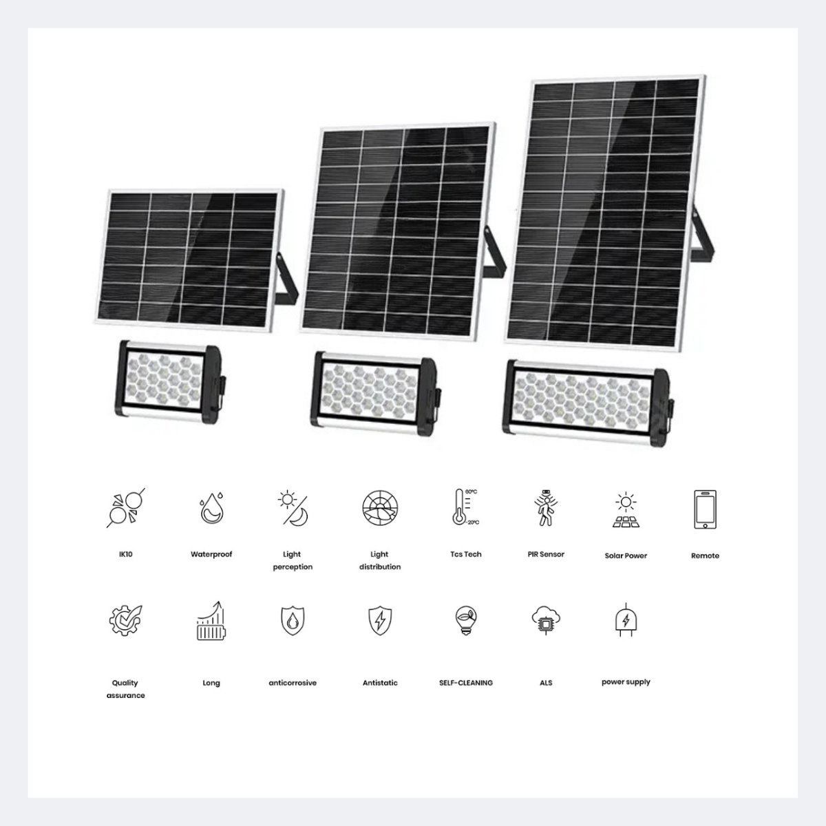 Foco solar de inundación
