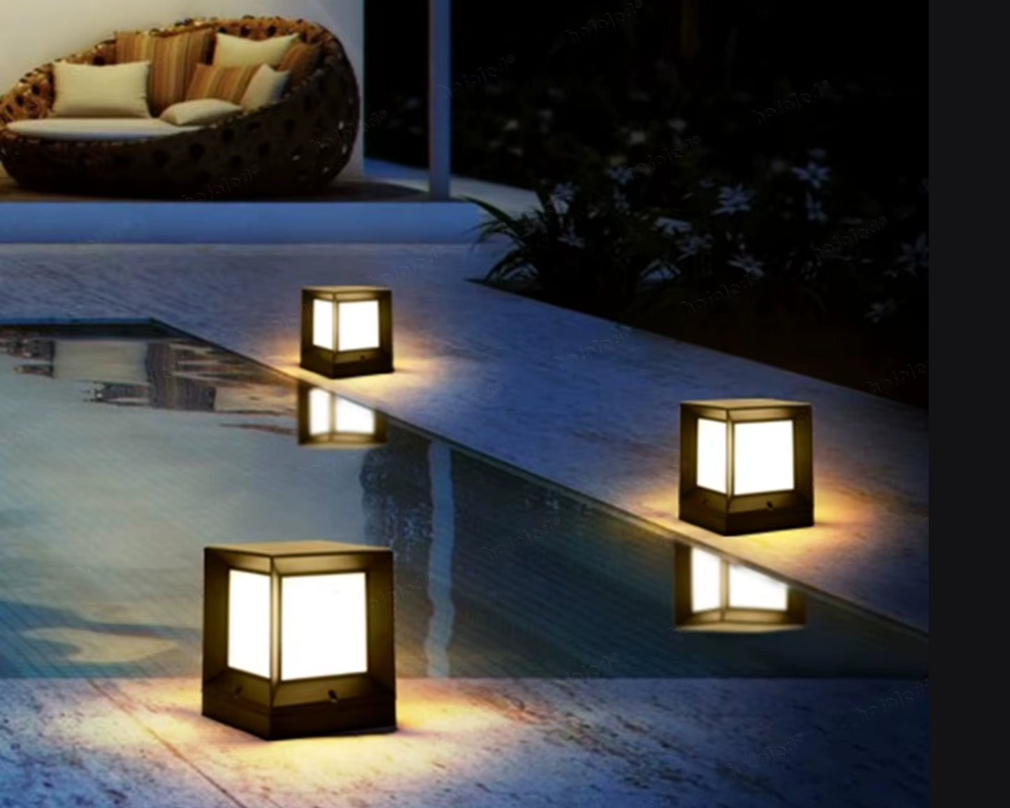 Lampe LED Solaire de Pilier