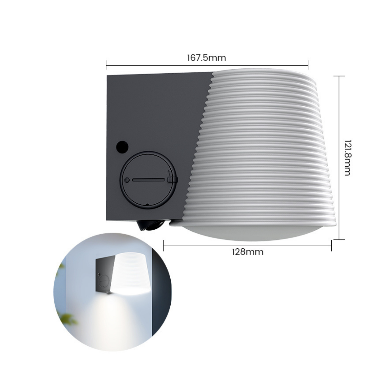 Lampe solaire hybride pour jardin