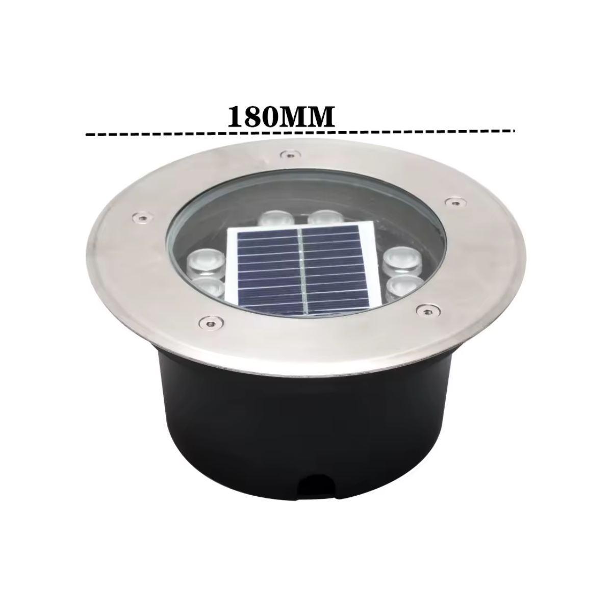 Lampe LED solaire encastrée