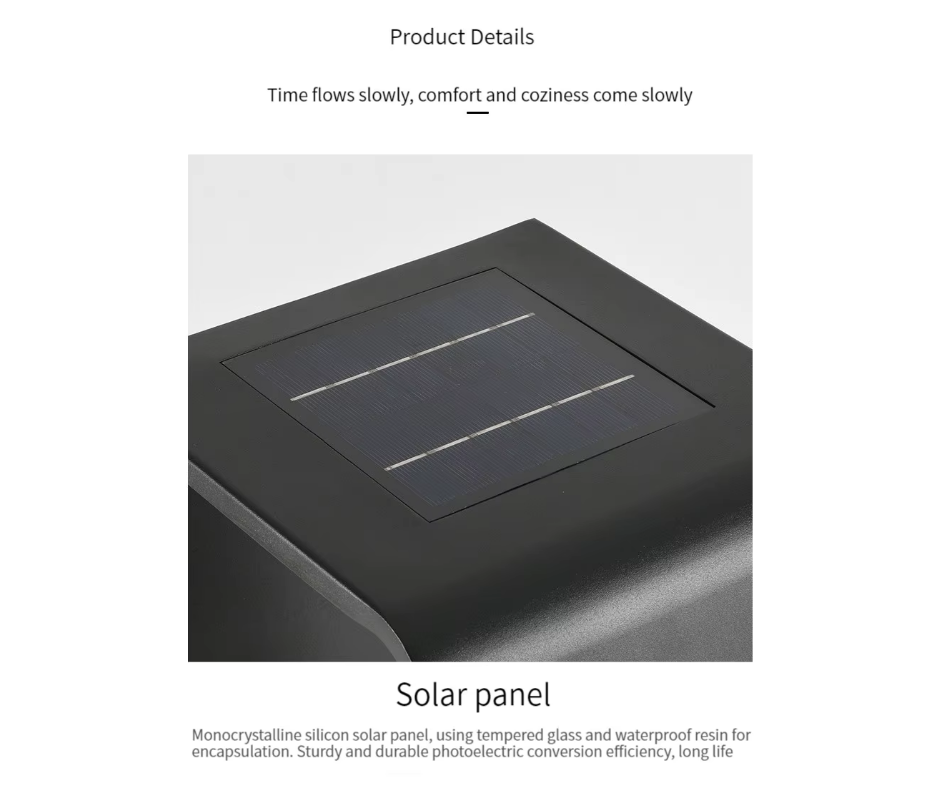 Lampe LED Solaire Moderne