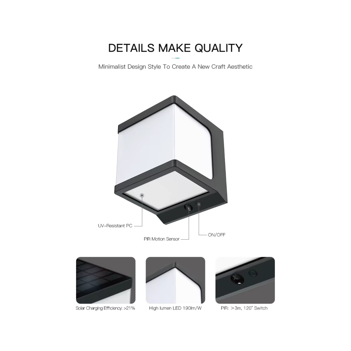 Solar Movable Wall Light