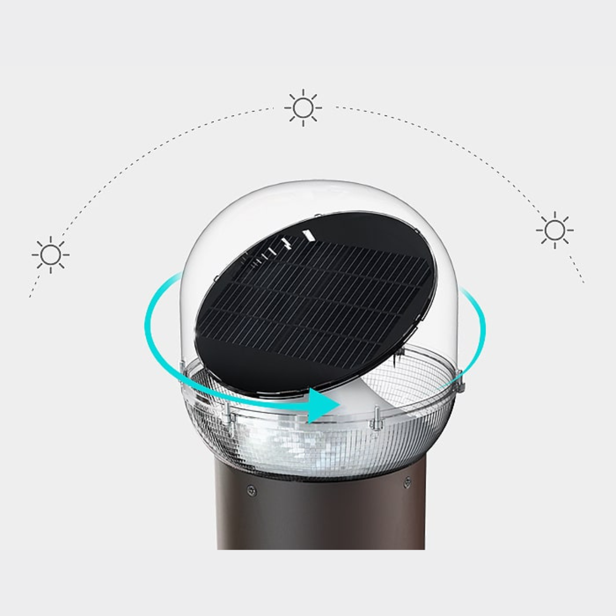 Solar tracking light kit