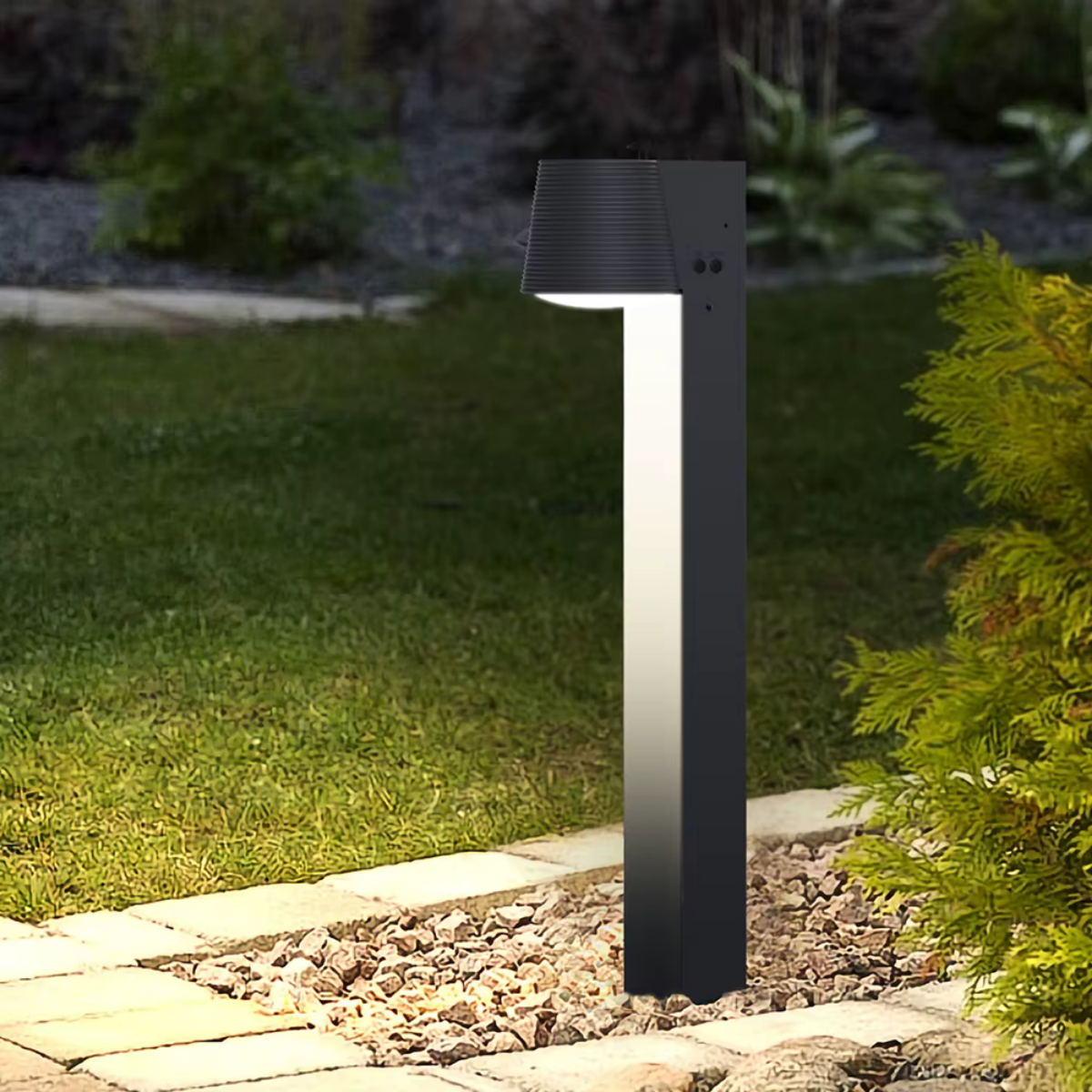 Lampe solaire hybride pour jardin