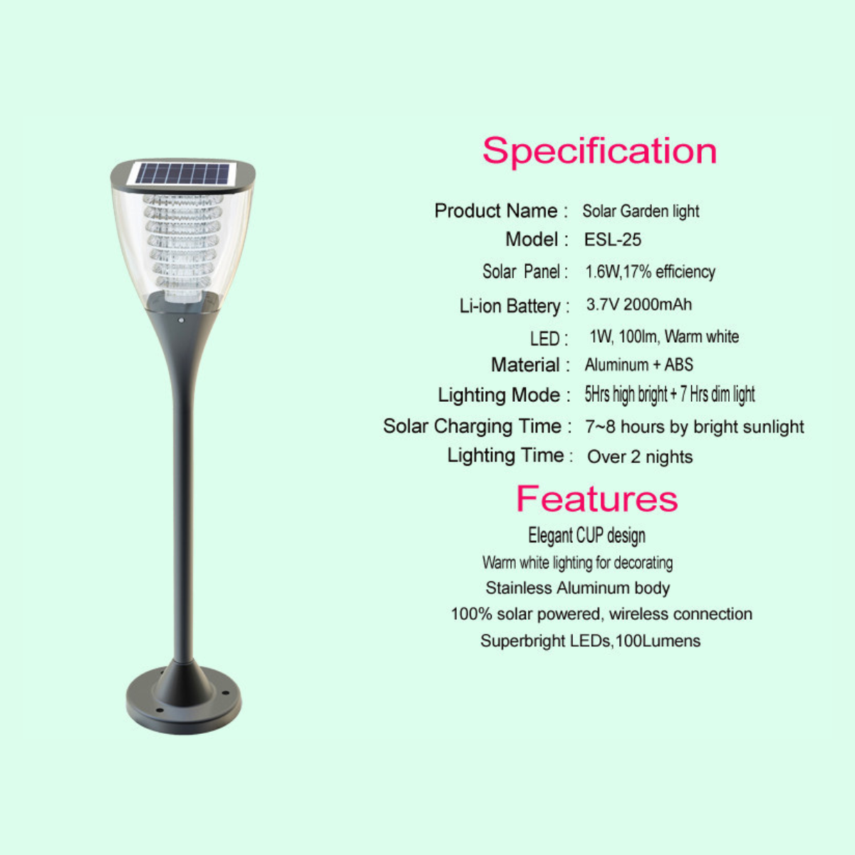 Kit d'éclairage solaire LED