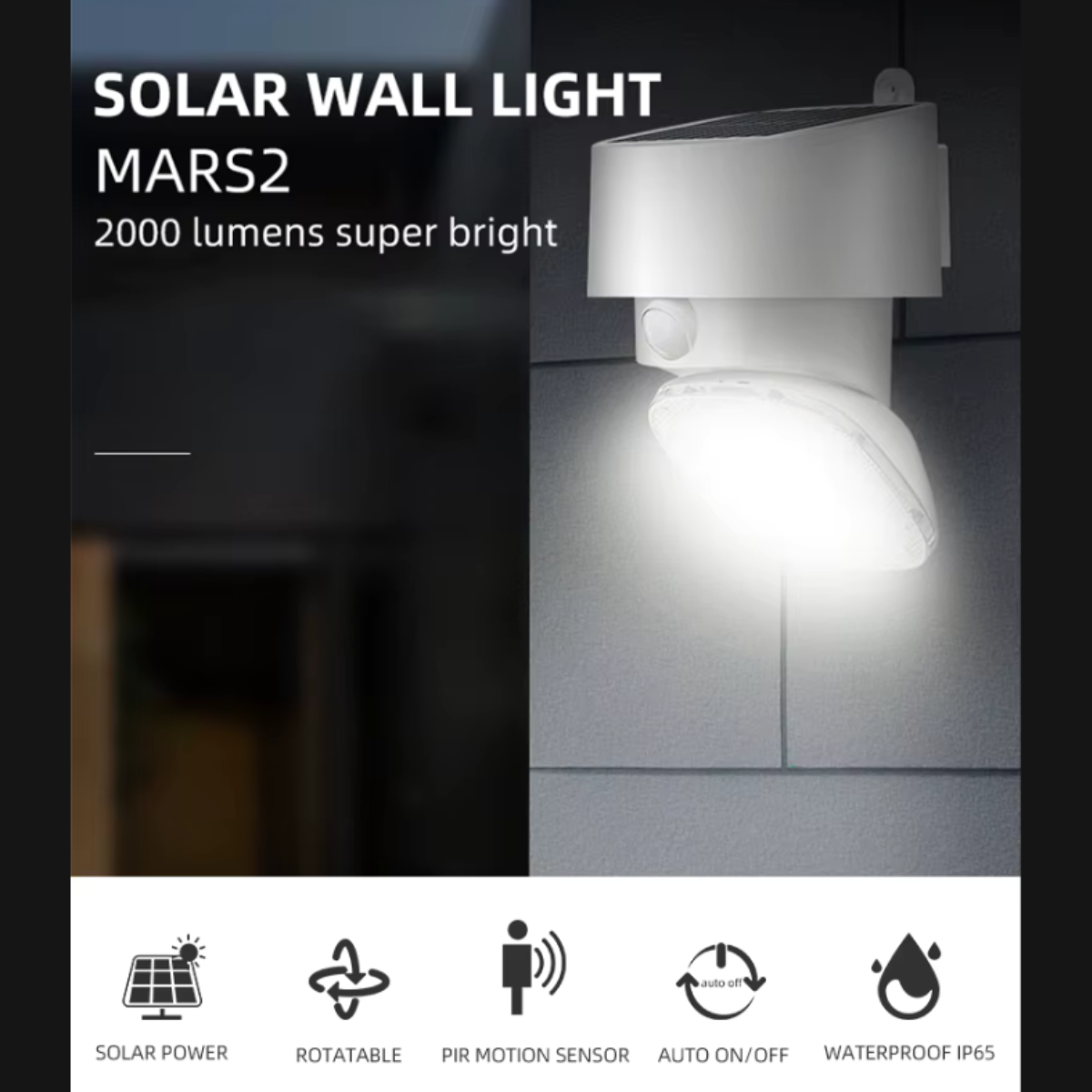 Solar LED Security Light