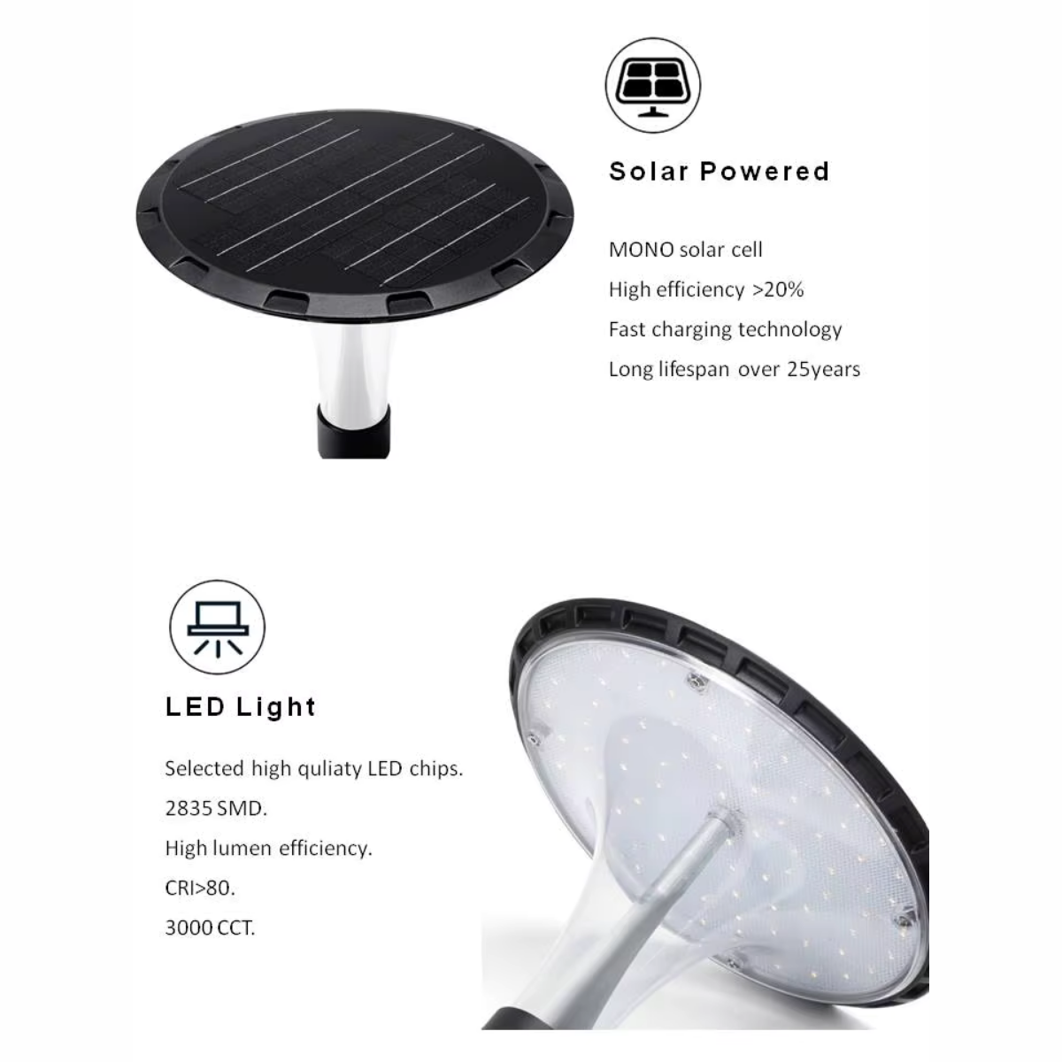Farola LED solar