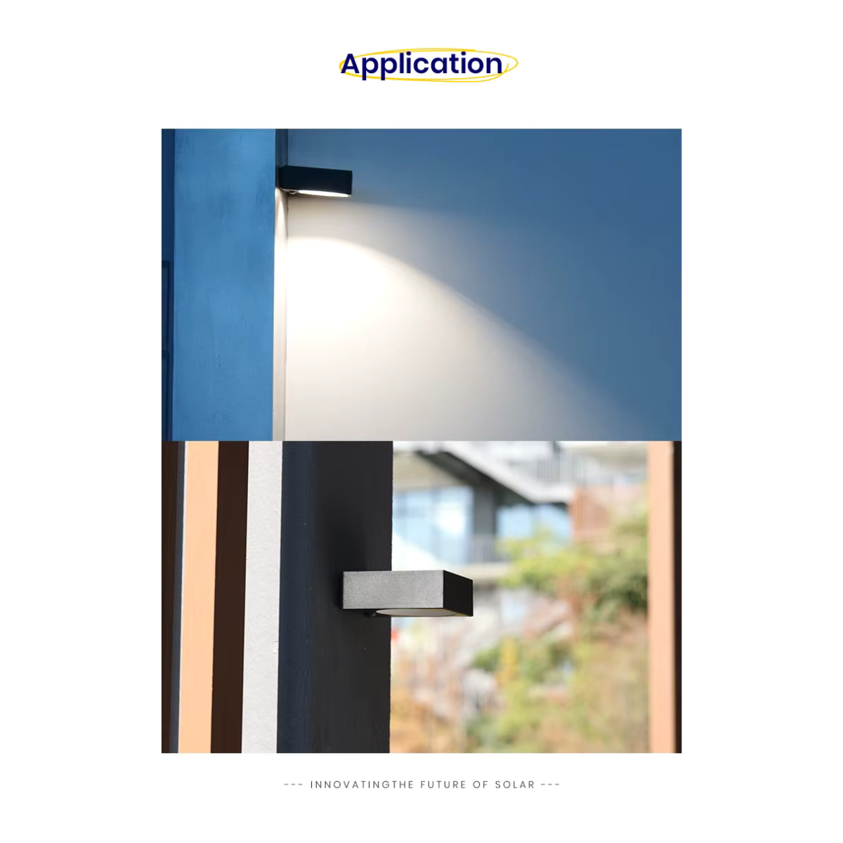 Mini solar wall sconce