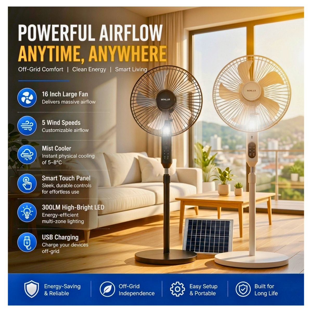 Multifunction Solar Fan